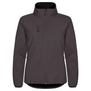 Chaqueta mujer CLIQUE CLASSIC SOFTSHELL JACKET WOMEN 0200915, Gris, vista frontal
