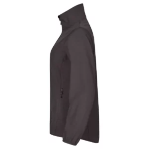 Chaqueta mujer CLIQUE CLASSIC SOFTSHELL JACKET WOMEN 0200915, Gris, lateral izquierdo