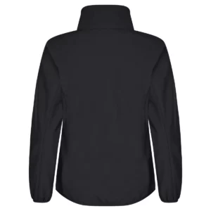 Chaqueta mujer CLIQUE CLASSIC SOFTSHELL JACKET WOMEN 0200915, Negro, vista posterior