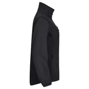 Chaqueta mujer CLIQUE CLASSIC SOFTSHELL JACKET WOMEN 0200915, Negro, lateral derecho