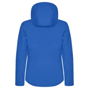 Chaqueta mujer CLIQUE CLASSIC SOFTSHELL HOODY WOMEN 0200917, Azul royal, vista posterior