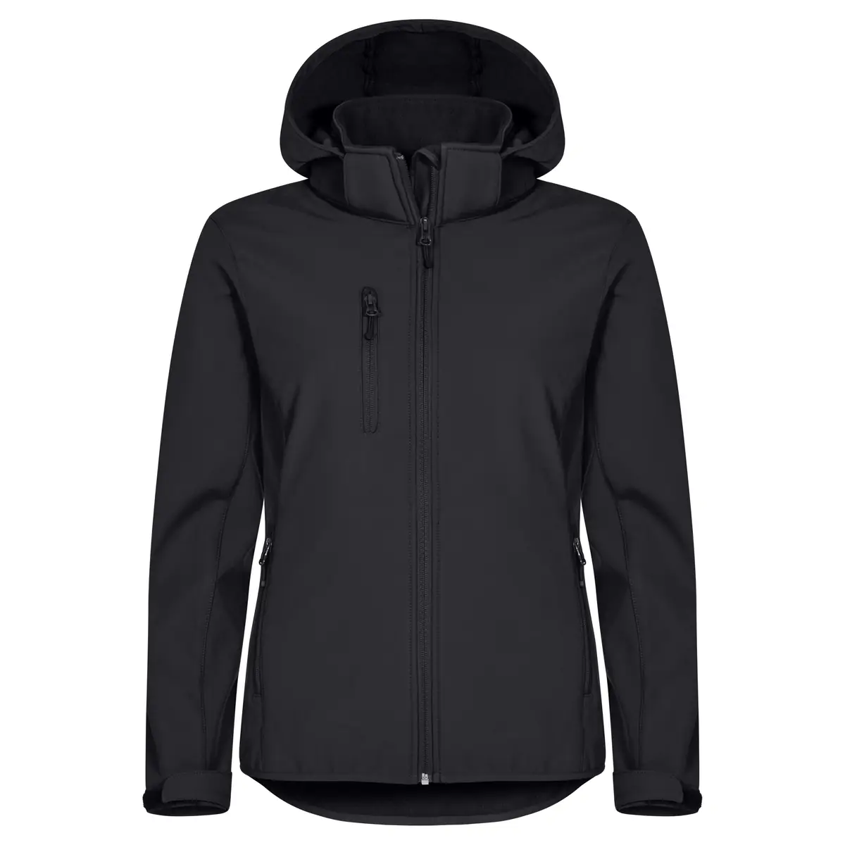 Chaqueta mujer CLIQUE CLASSIC SOFTSHELL HOODY WOMEN 0200917 18 Chaqueta mujer CLIQUE CLASSIC SOFTSHELL HOODY WOMEN 0200917, Negro, vista frontal