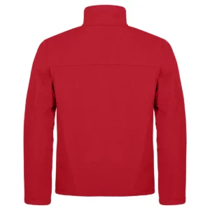 Chaqueta hombre CLIQUE PADDED SOFTSHELL JACKET 0200954, Red, vista posterior