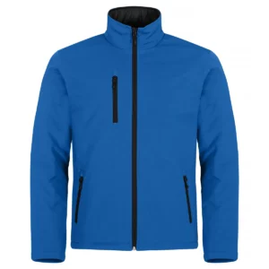 Chaqueta hombre CLIQUE PADDED SOFTSHELL JACKET 0200954, Royalblue, vista frontal
