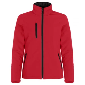 Chaqueta mujer CLIQUE PADDED SOFTSHELL JACKET WOMEN 0200957, Red, vista frontal