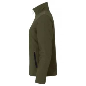 Chaqueta mujer CLIQUE PADDED SOFTSHELL JACKET WOMEN 0200957, Fog green, lateral izquierdo