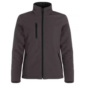 Chaqueta mujer CLIQUE PADDED SOFTSHELL JACKET WOMEN 0200957, Dark grey, vista frontal