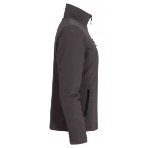 Chaqueta mujer CLIQUE PADDED SOFTSHELL JACKET WOMEN 0200957, Dark grey, lateral derecho