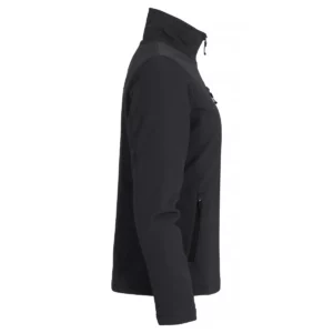 Chaqueta mujer CLIQUE PADDED SOFTSHELL JACKET WOMEN 0200957, Black, lateral derecho