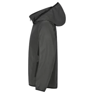Cortavientos infantil Clique Willmar Junior 0200963 gris reflectante, vista lateral izquierdo