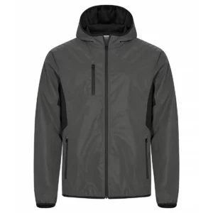 Cortavientos de hombre Clique Willmar 0200964 gris reflectante, vista frontal