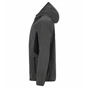 Cortavientos de hombre Clique Willmar 0200964 gris reflectante, vista lateral izquierdo