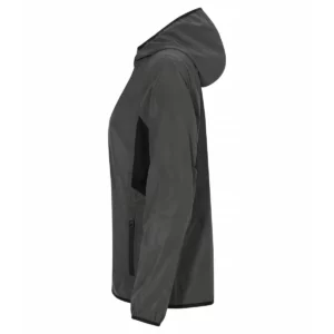 Cortavientos de mujer Clique Willmar Women 0200965 gris reflectante, vista lateral izquierdo