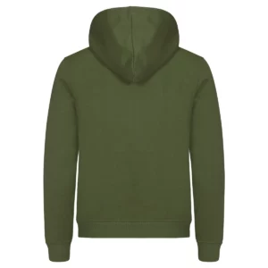 Sudadera unisex CLIQUE MIAMI HOODY 0201031, Verde militar, vista posterior