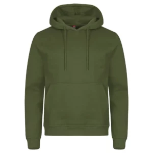 Sudadera unisex CLIQUE MIAMI HOODY 0201031, Verde militar, vista frontal