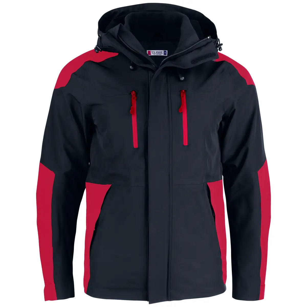 Chaqueta de trekking unisex CLIQUE STAFFORD 020901 18 Chaqueta de trekking Clique Stafford 020901, Rojo, vista frontal