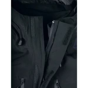 Chaqueta de trekking Clique Stafford 020901, Azul marino oscuro, detalle de cremallera