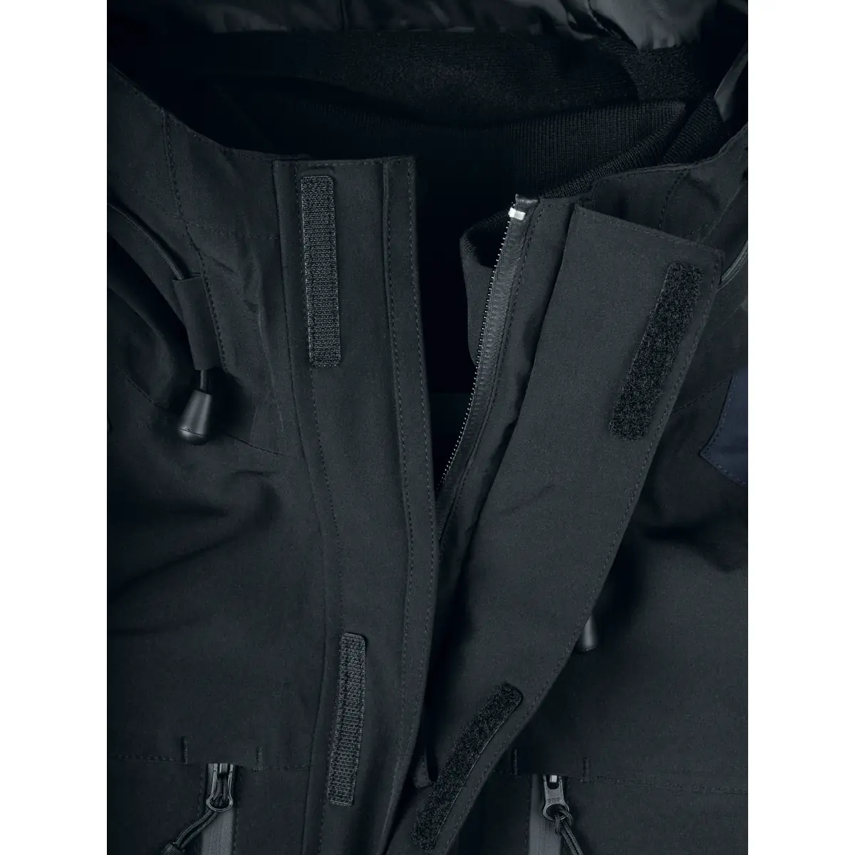 Chaqueta de trekking unisex CLIQUE STAFFORD 020901 22 Chaqueta de trekking Clique Stafford 020901, Azul marino oscuro, detalle de cremallera