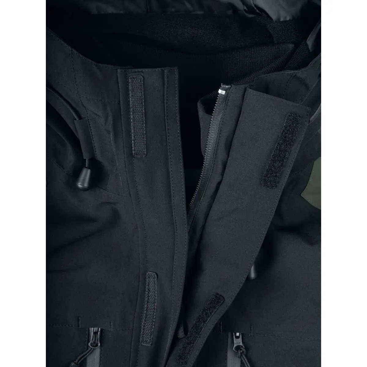 Chaqueta de trekking unisex CLIQUE STAFFORD 020901 24 Chaqueta de trekking Clique Stafford 020901, Hunter green, detalle de cremallera