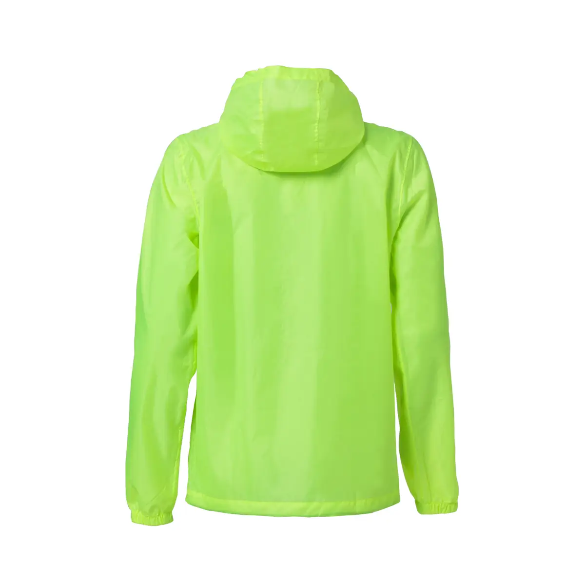 Chubasquero unisex CLIQUE BASIC RAIN JACKET 020929 4 Chubasquero unisex CLIQUE BASIC RAIN JACKET 020929, Amarillo visibilidad, vista posterior