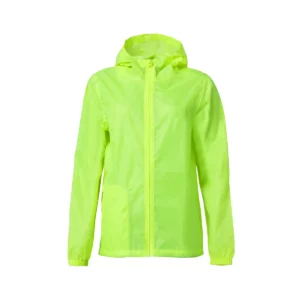 Chubasquero unisex CLIQUE BASIC RAIN JACKET 020929, Amarillo visibilidad, vista frontal