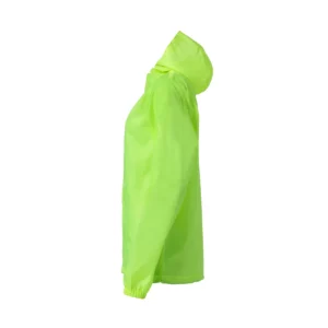 Chubasquero unisex CLIQUE BASIC RAIN JACKET 020929, Amarillo visibilidad, lateral izquierdo