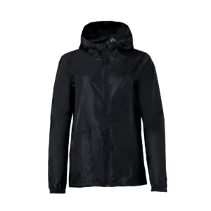Chubasquero unisex CLIQUE BASIC RAIN JACKET 020929, Negro, vista frontal