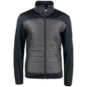 Chaqueta polar Clique Custer 020933 negro, vista frontal
