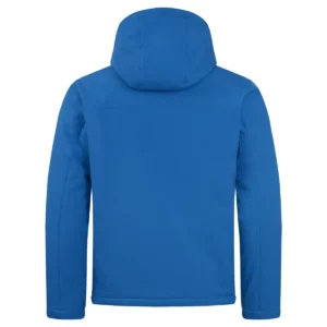 Chaqueta hombre CLIQUE PADDED HOODY SOFTSHELL 020952, Azul real, vista posterior