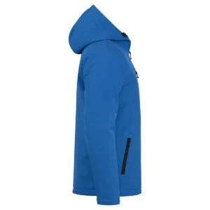 Chaqueta hombre CLIQUE PADDED HOODY SOFTSHELL 020952, Azul real, lateral derecho