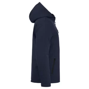 Chaqueta hombre CLIQUE PADDED HOODY SOFTSHELL 020952, Marino oscuro, lateral derecho