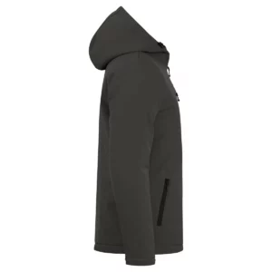 Chaqueta hombre CLIQUE PADDED HOODY SOFTSHELL 020952, Dark grey, lateral derecho