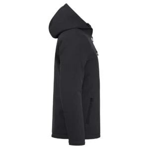 Chaqueta hombre CLIQUE PADDED HOODY SOFTSHELL 020952, Negro, lateral derecho