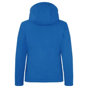 Chaqueta mujer CLIQUE PADDED HOODY SOFTSHELL WOMEN 020953, Royalblue, vista posterior