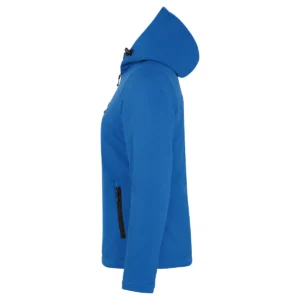 Chaqueta mujer CLIQUE PADDED HOODY SOFTSHELL WOMEN 020953, Royalblue, lateral izquierdo