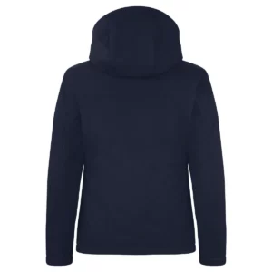 Chaqueta mujer CLIQUE PADDED HOODY SOFTSHELL WOMEN 020953, Dark navy, vista posterior