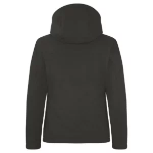 Chaqueta mujer CLIQUE PADDED HOODY SOFTSHELL WOMEN 020953, Dark grey, vista posterior
