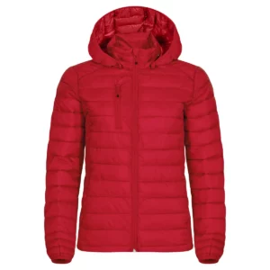 Chaqueta de mujer Clique Hudson Women 020977, Rojo, vista frontal