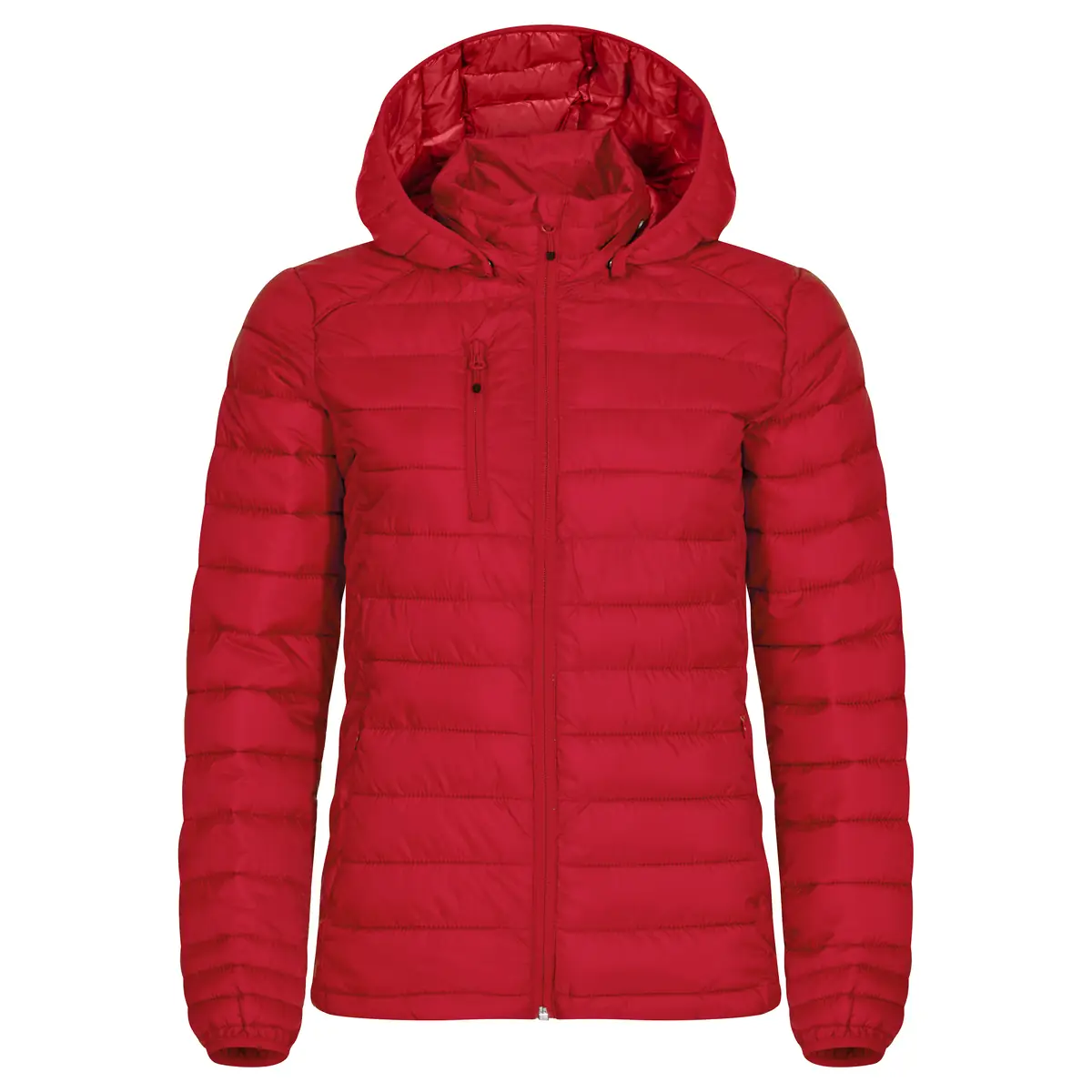 Chaqueta acolchada de mujer CLIQUE HUDSON WOMEN 020977 1 Chaqueta de mujer Clique Hudson Women 020977, Rojo, vista frontal