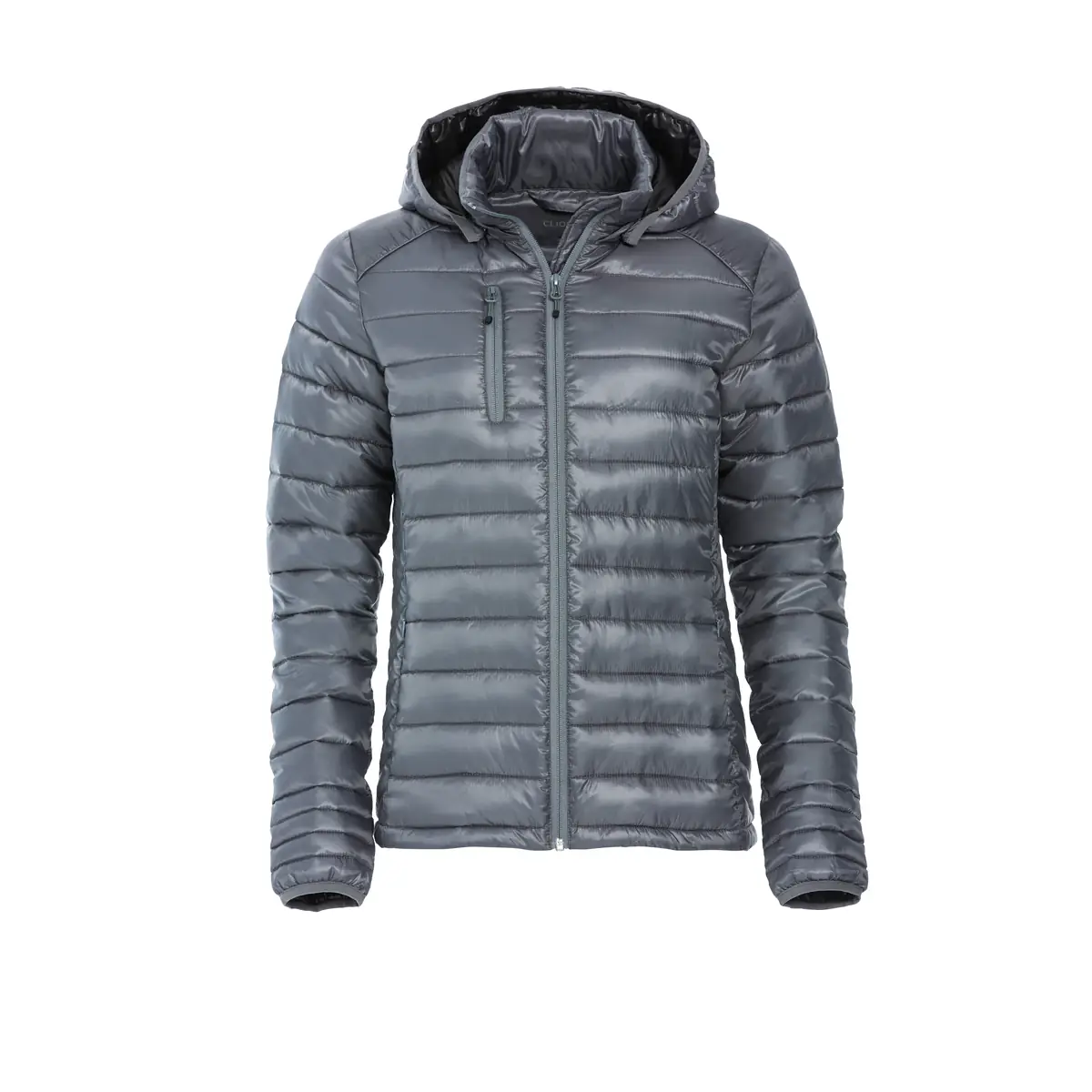 Chaqueta acolchada de mujer CLIQUE HUDSON WOMEN 020977 13 Chaqueta de mujer Clique Hudson Women 020977, Gris, vista frontal