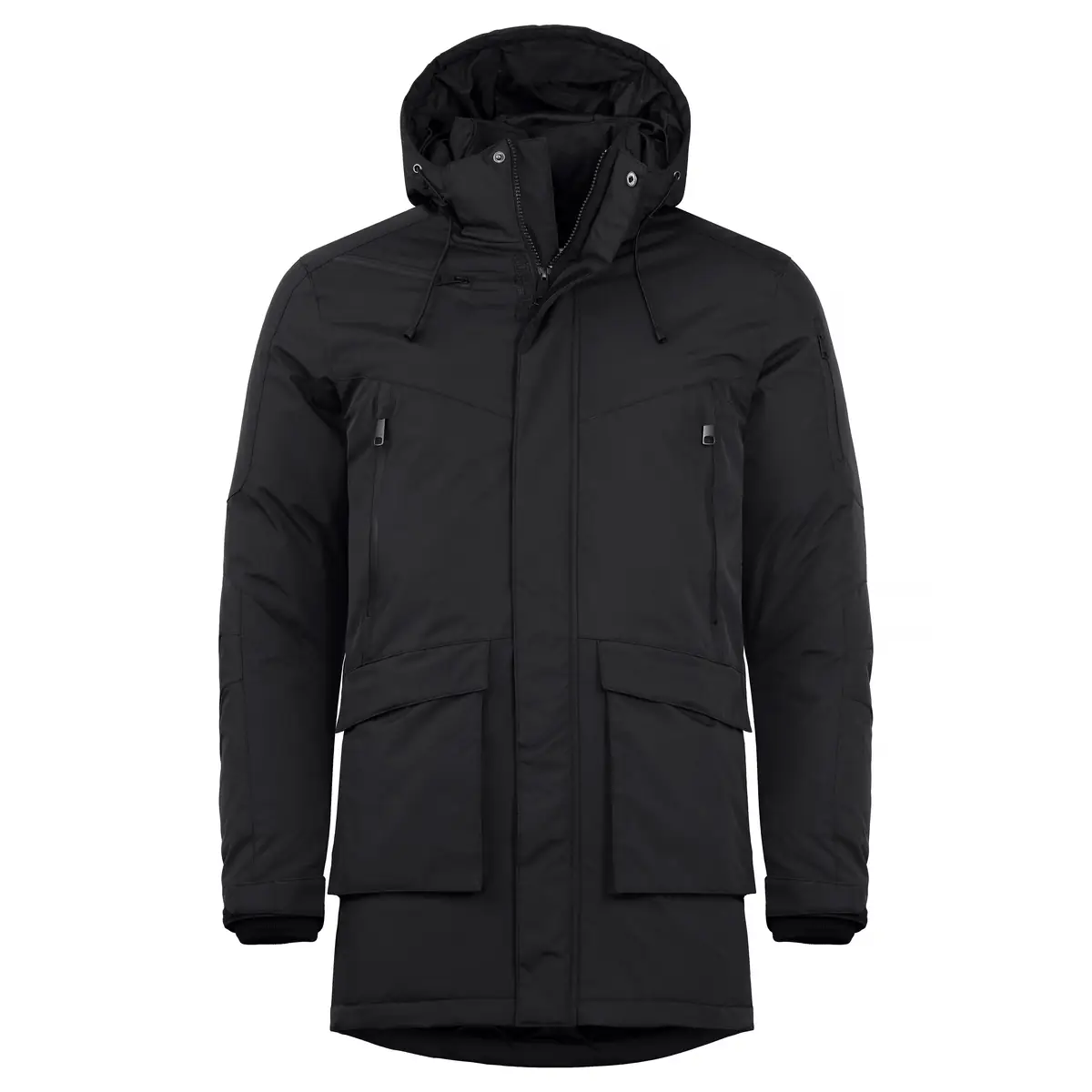 Parka unisex CLIQUE ESKIE 020996 2 Parka unisex Clique Eskie 020996 negra, vista frontal