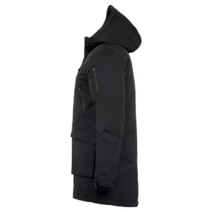 Parka unisex Clique Eskie 020996 negra, lateral izquierdo