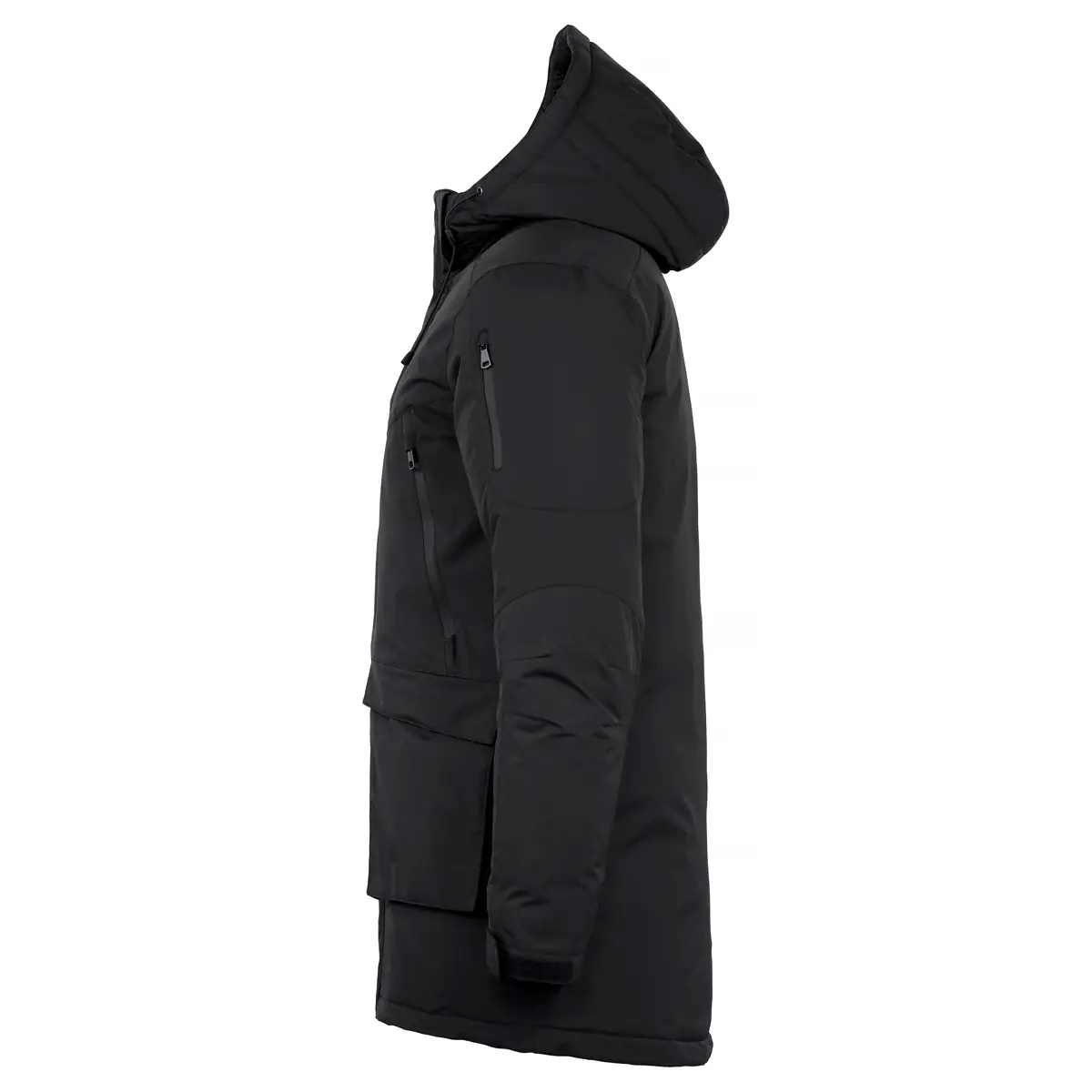 Parka unisex CLIQUE ESKIE 020996 3 Parka unisex Clique Eskie 020996 negra, lateral izquierdo