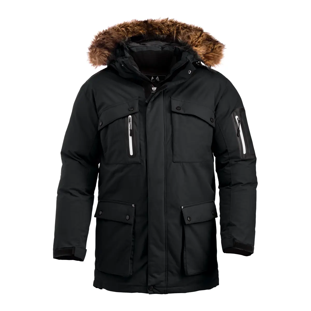 Parka unisex CLIQUE MALAMUTE 020997 4 Parka unisex Clique Malamute 020997, negro, vista frontal