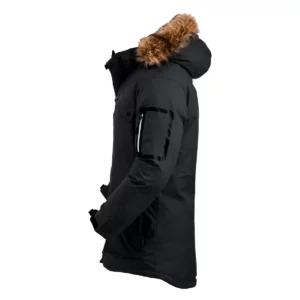 Parka unisex Clique Malamute 020997, negro, lateral izquierdo