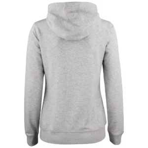 Sudadera mujer CLIQUE PREMIUM OC HOODY WOMEN 021003, Grey melange, vista posterior