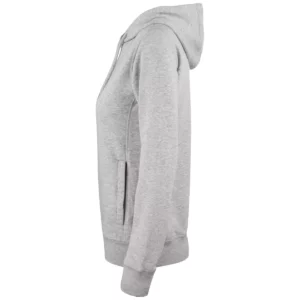 Sudadera mujer CLIQUE PREMIUM OC HOODY WOMEN 021003, Grey melange, lateral izquierdo