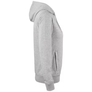 Sudadera mujer CLIQUE PREMIUM OC HOODY WOMEN 021003, Grey melange, lateral derecho