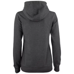 Sudadera mujer CLIQUE PREMIUM OC HOODY WOMEN 021003, Anthracite melange, vista posterior