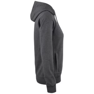 Sudadera mujer CLIQUE PREMIUM OC HOODY WOMEN 021003, Anthracite melange, lateral derecho
